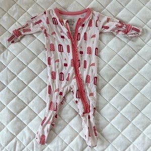 Kickee Pants Ruffle Zip Footie Popsicle Preemie
